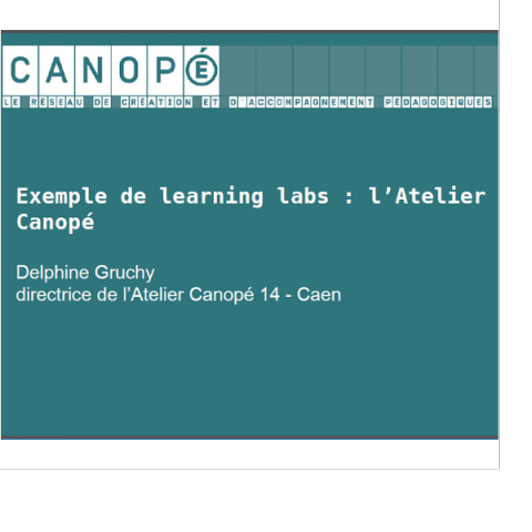 Learning labs Canopé